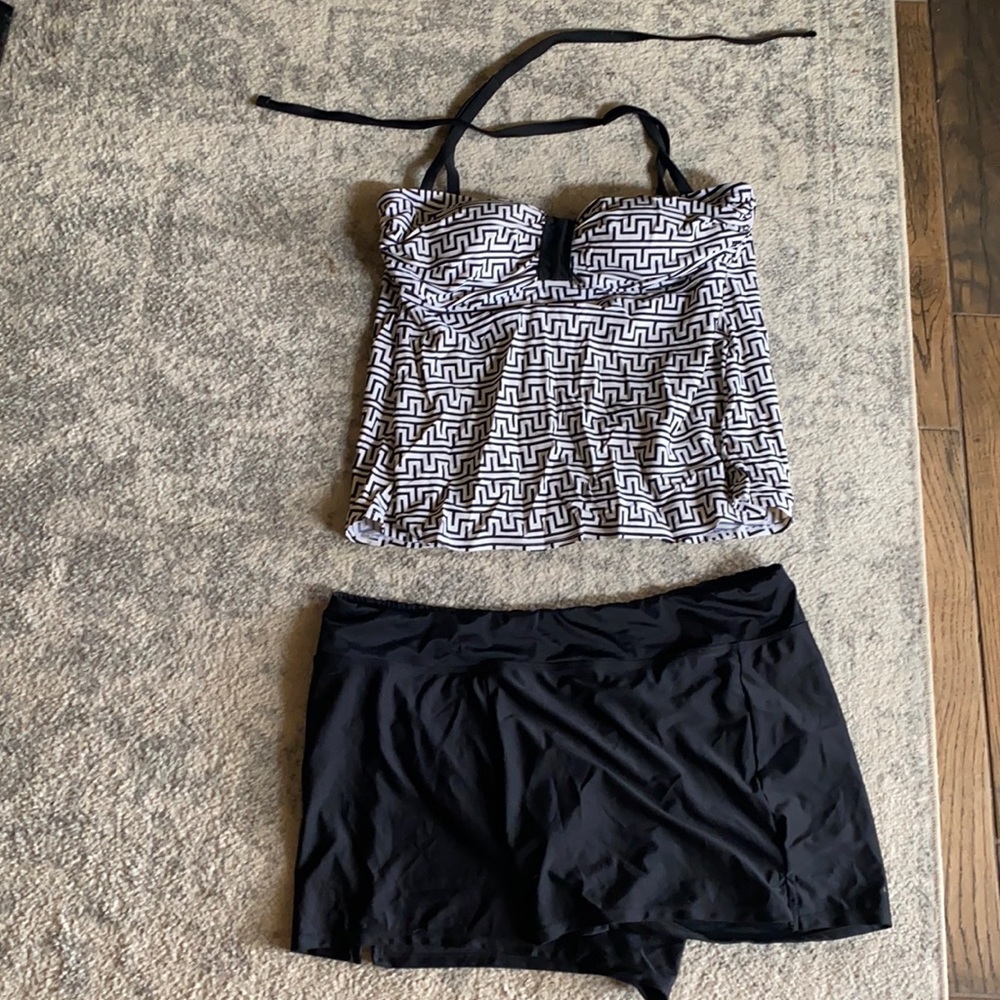 Two piece swim suit